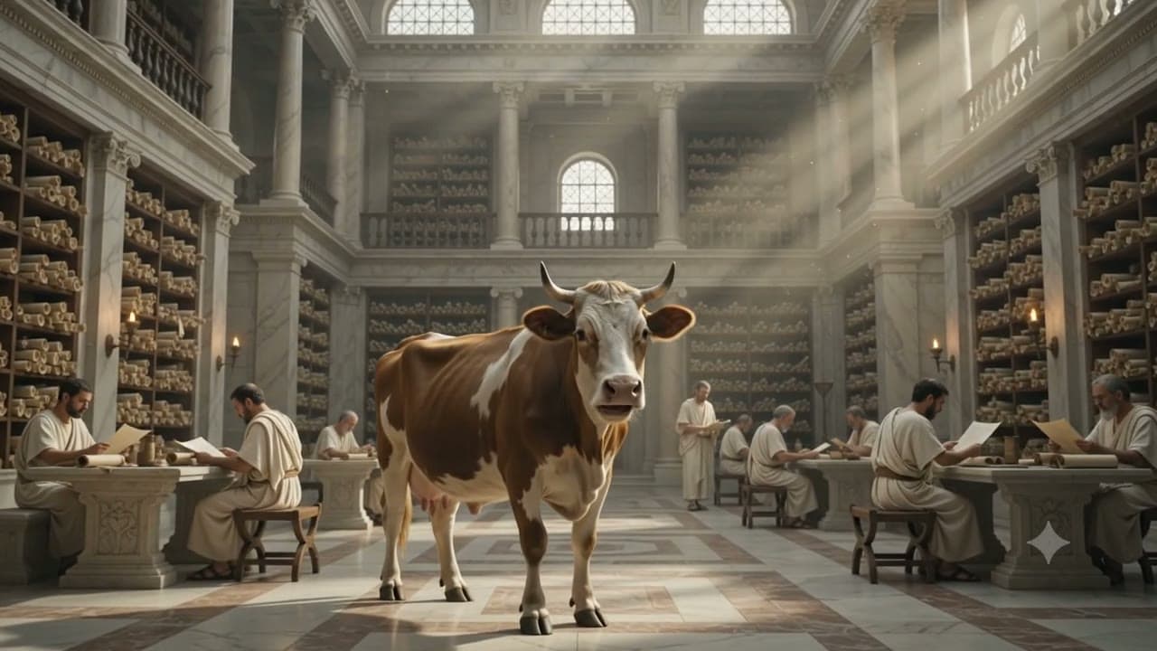 the first ledger was a tally of cattle (this is where writing was born)