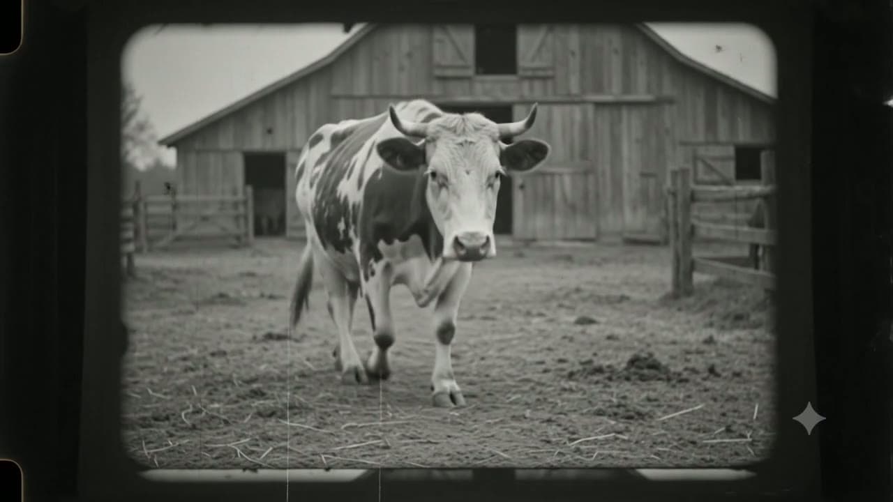 portrait of a holstein (the black-and-white dualism, held very still)