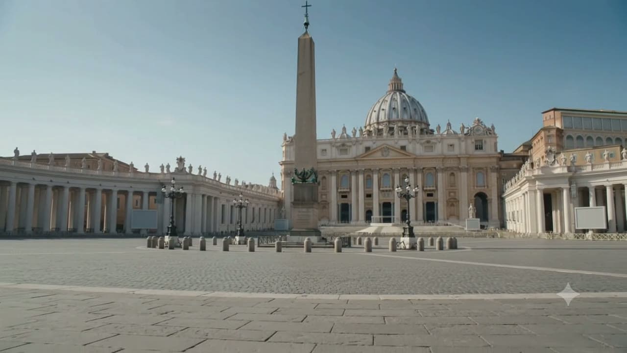 cattle in St. Peter's Square this morning (the Vatican has not commented)