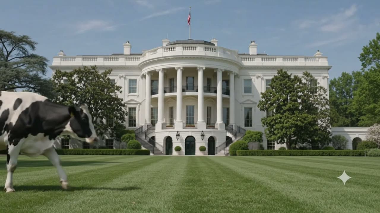 BREAKING: cattle on the South Lawn and no one can explain it