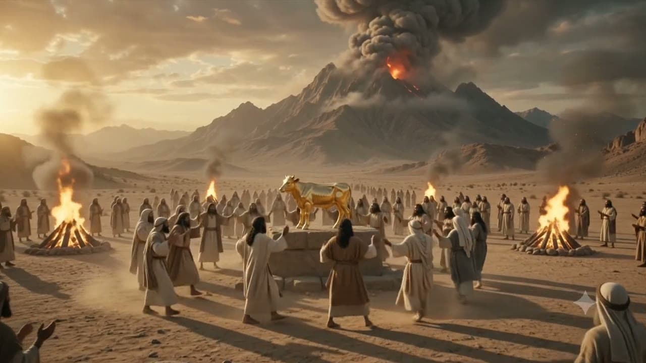 the Calf, restored to full golden glory (footage from before the burning)