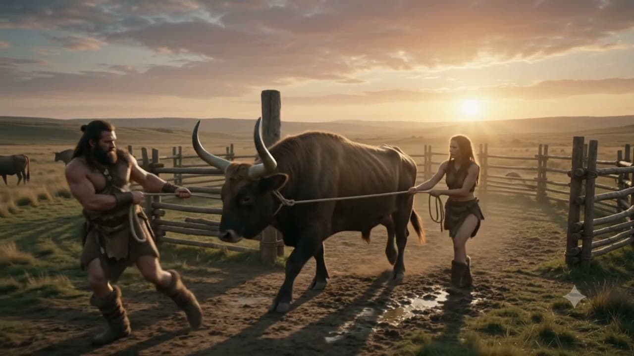 the first covenant was a rope: the day we led the wild aurochs home