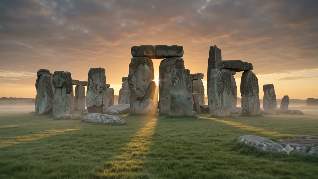 the stones still frame the bull at solstice dawn (Stonehenge, 4:51am)